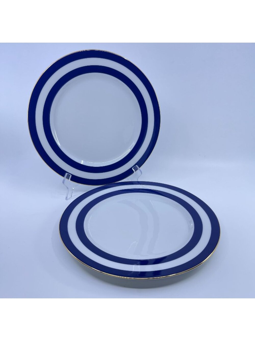 vintage ralph lauren "spectator cadet" dinner plates set of 2 1995